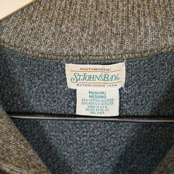 St John's Bay Vintage Quarter Zip - Picture 2 of 3